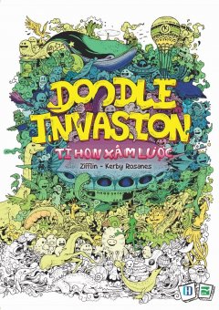 Doodle Invasion - Tí Hon Xâm Lược (Sách Tô Màu Dành Cho Người Lớn) Nha  Trang Books